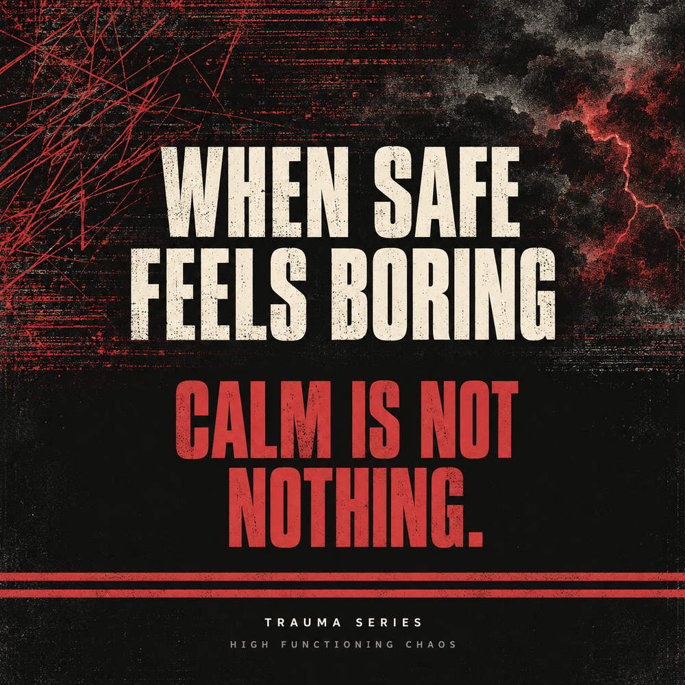 When Safe Feels Boring: Why Calm Can Feel Suspicious After Trauma