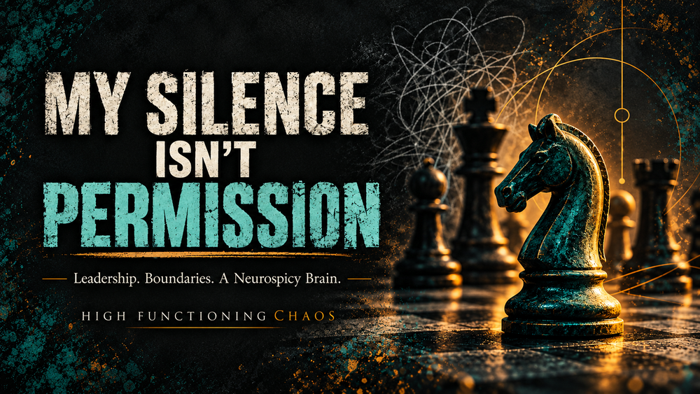 My Silence Isn’t Permission: Leadership, Boundaries, and a Neurospicy Brain